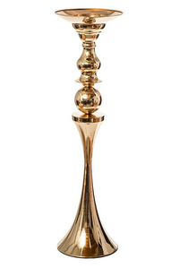 22.75" METAL BOUQUET STAND GOLD