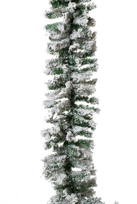 9FT SNOWY PINE GARLAND