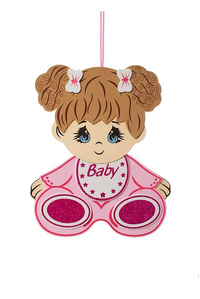15.5"H BABY SHOWER BABY GIRL FOAM SIGN PINK