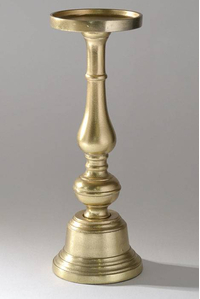 13" ATHENA CANDLE HOLDER GOLD