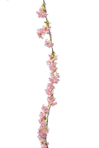 6FT CHERRY BLOSSOM GARLAND PINK