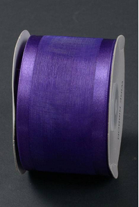 WIRED SHEER W/SATIN EDGE RIBBON PURPLE