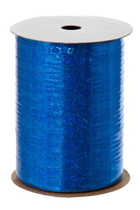 3/16" X 100YDS HOLOGRAPHIC CURLING RIBBON ROYAL BLUE