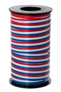 3/8" X 250YDS TRI-COLOR RIBBON RED/WH/BLUE