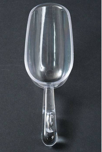 6.25" X 2" CANDY SCOOP CLEAR PKG/6