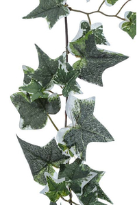 6' FLOCKED IVY GARLAND VARIEGATED GREEN