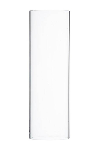 3" x 10" GLASS CHIMNEY CLEAR