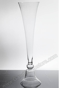 10" X 10.25" X 39.5" GLASS VASE CLEAR