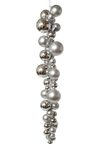 36" VP MATTE SHINY BALL DROP SILVER