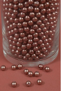 8MM ABS PEARL BEADS BROWN PKG(500g)