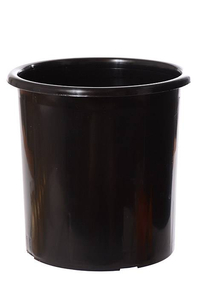 7.75" X 7.75" ROUND PLASTIC COOLER BUCKET BLACK