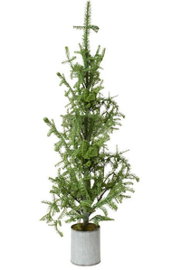92" GALVANIZE POTTED NATURAL TOUCH NOBLE FIRE TREE NATURAL/GREEN