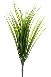 18" PLASTIC GRASS BUSH GREEN