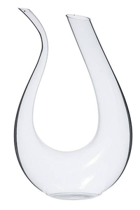 12.5" x 8" CLEAR ART GLASS VASE