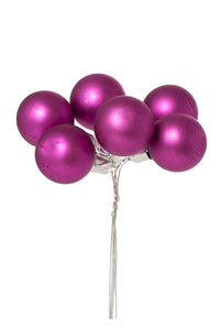 30MM MATTE GLASS BALL PURPLE PKG/72