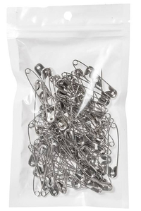 SAFETY PINS #4 (PKG/100) SILVER