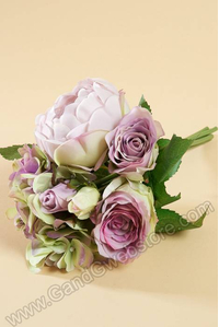 11" HYDRANGEA/ROSE/PEONY BOUQUET LAVENDER/GREEN