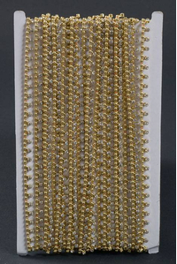 12" TRIO RHINESTONE/DIAMOND GARLAND GOLD