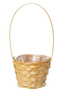 5" BAMBOO BASKET MINI PK W/L PKG/6 NATURAL