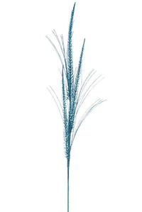 34" GLITTER/MICA TRIPLE SPIKE GRASS SPRAY BLUE
