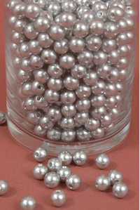 10MM ABS PEARL BEADS SILVER PKG(500g)