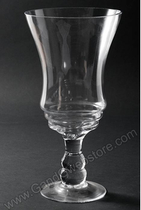 5"  X 7" X 13.5" GLASS VASE CLEAR