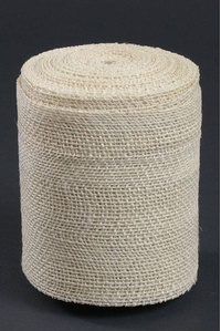 5" X 10YDS JUTE RIBBON OFF WHITE