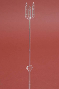 9" PLASTIC CANDLELITE CARDETTE HOLDER CLEAR PKG/100