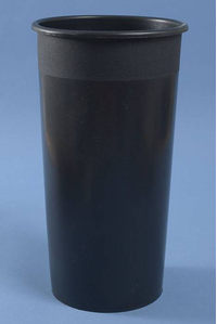 8.25" X 15.25" ROUND PLASTIC COOLER BUCKET BLACK
