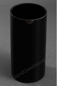 5" X 10" CYLINDER VASE BLACK