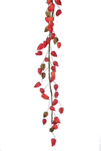 4FT JAPANESE LANTERN GARLAND ORANGE/RED