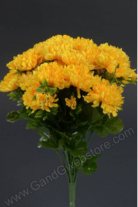 14" MUM BUSH YELLOW