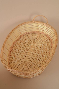 20" OVAL SPLIT WILLOW TRAY W/EARS NATURAL
