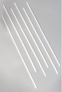 24" BALLOON STICKS WHITE PKG/50