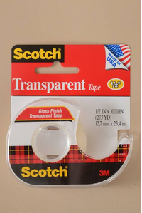 1/2" X 1000" SCOTCH TRANSPARENT TAPE