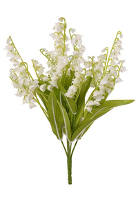 11.5" Lily Of Valley White