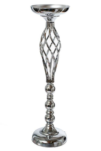 22.5" METAL BOUQUET STAND SILVER