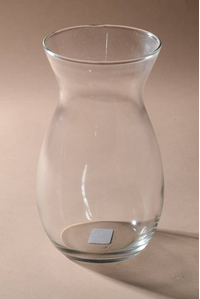 8" JORDAN GLASS VASE CLEAR