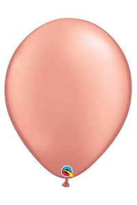 11" ROUND LATEX BALLOON ROSE GOLD PKG/100