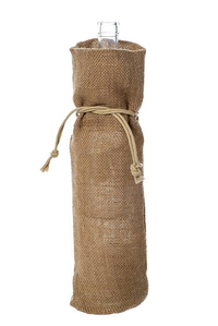 6" x 15"  JUTE WINE BAG(PKG OF 6)