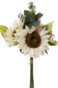 20.5" SILK SUNFLOWER BUNDLE CREAM