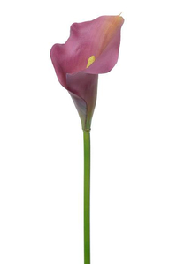 21" ARTIFICIAL CALLA LILY STEM PURPLE