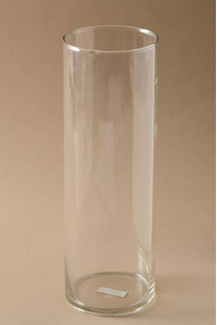 3.50" X 10.25" CYLINDER VASE CLEAR