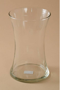 8" GATHERING GLASS VASE CLEAR