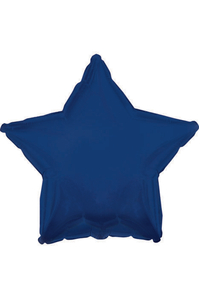 18" FOIL STAR BALLOON NAVY BLUE PKG/10