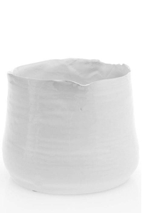 7.25" X 5.5" CERAMIC TEGAN POT WHITE