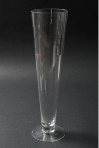 4.25" X 16" GLASS VASE CLEAR