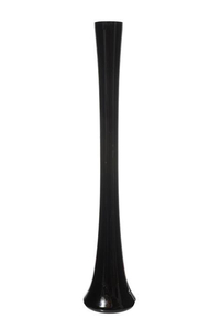 2" X 19.75" SKYLINE VASE BLACK