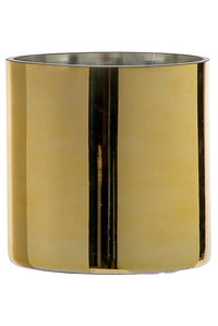 6" x 6" CYLINDER VASE GOLD