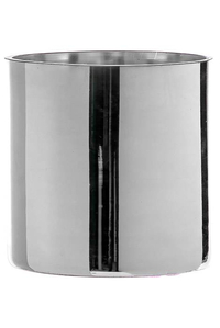 6" x 6" CYLINDER VASE SILVER